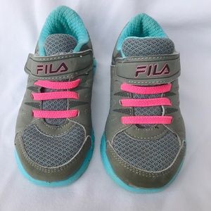 *SOLD* Fila Velcro Shoes 8 Toddler